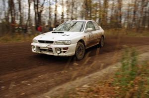 Tyler Witte / Rob Bohn in their Subaru Impreza on SS16 (Arvon Tower 2)