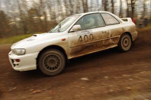 Tyler Witte / Rob Bohn in their Subaru Impreza on SS16 (Arvon Tower 2)