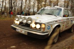 Chris Czyzio / Jeff Secor in their Volvo 242 on SS16 (Arvon Tower 2)