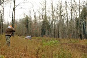 Chad Haines / Paul Oliver in their Subaru Impreza 2.5RS on SS16 (Arvon Tower 2)