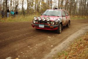 John Kimmes / Greg Smith in their VW GTI on SS16 (Arvon Tower 2)