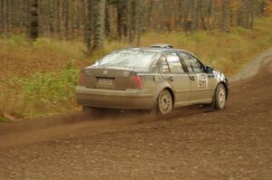 Ron Malott / Paul Malott in their VW Jetta VR6 on SS16 (Arvon Tower 2)