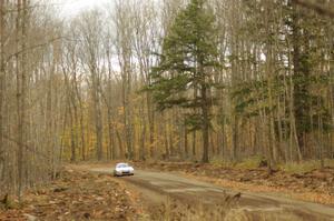 Mychal Summers / Ryan DesLaurier in their Mazda RX-7 on SS16 (Arvon Tower 2)