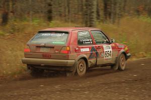 Dave Grenwis / Drew Burkholder in their VW GTI on SS16 (Arvon Tower 2)