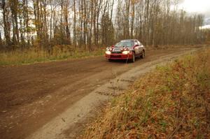 Chris Gordon / Jennifer Majszak in their Subaru Impreza on SS16 (Arvon Tower 2)