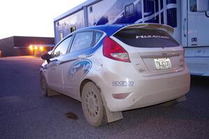 Dillon Van Way / Jake Blattner Ford Fiesta at the finish of the rally in L'Anse, MI