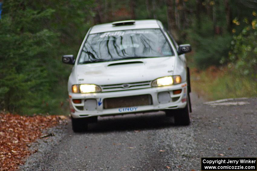 Henry Krolikowski / Cindy Krolikowski in their Subaru Impreza on SS13 (Herman 1)