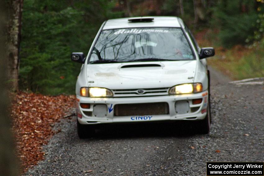 Henry Krolikowski / Cindy Krolikowski in their Subaru Impreza on SS13 (Herman 1)