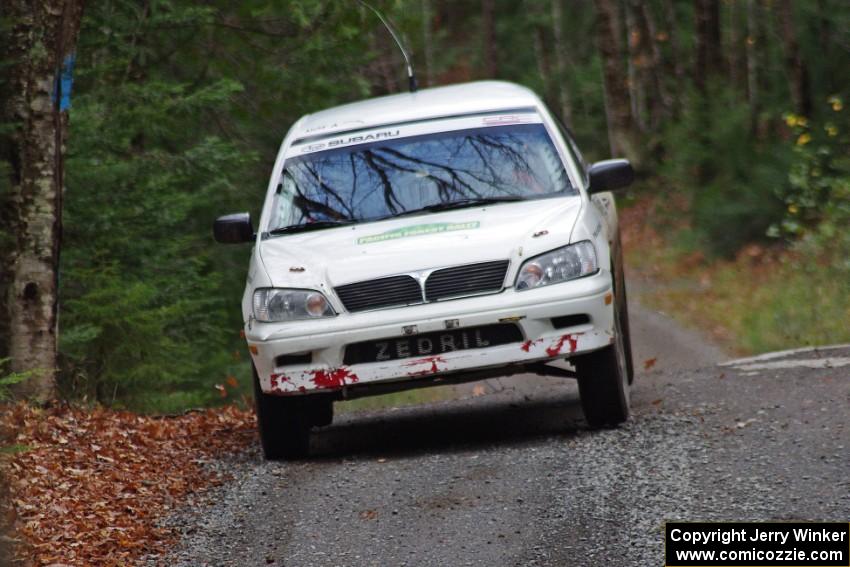 Jan Zedril / Jody Zedril in their Mitsubishi Lancer ES on SS13 (Herman 1)