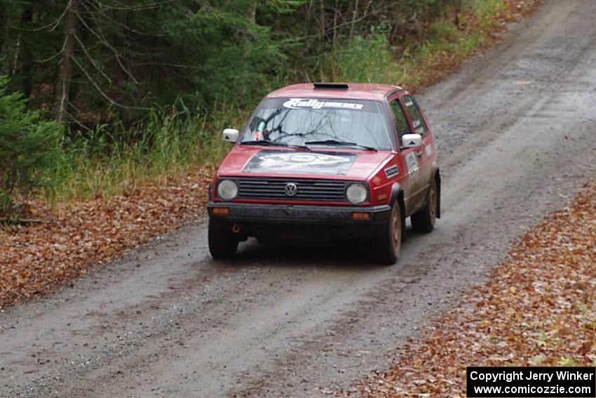 Dave Grenwis / Drew Burkholder in their VW GTI on SS13 (Herman 1)