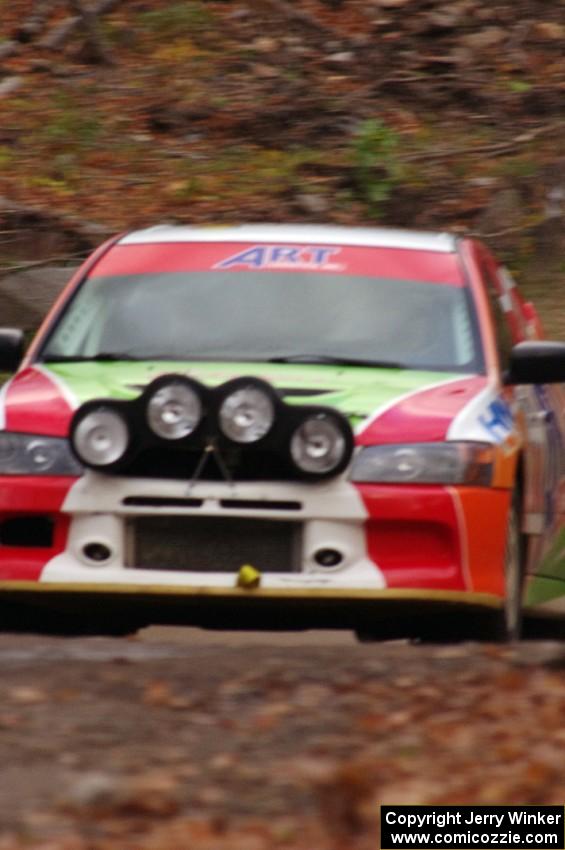 Arkadiusz Gruszka / Lukasz Wronski Mitsubishi Lancer Evo 9 on SS16 (Arvon Tower 2)