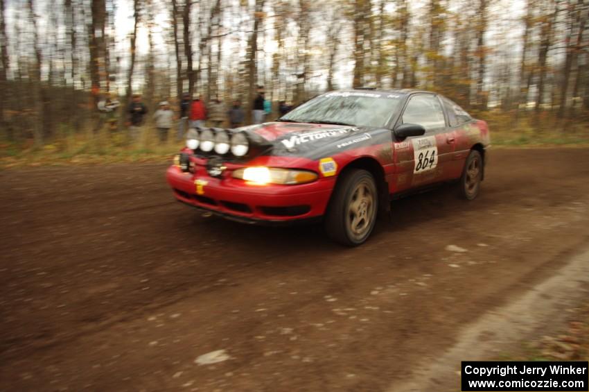 Erik Hill / Oliver Cooper in their Eagle Talon on SS16 (Arvon Tower 2)