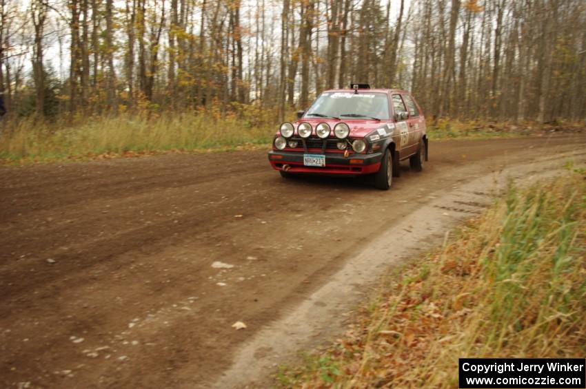 John Kimmes / Greg Smith in their VW GTI on SS16 (Arvon Tower 2)