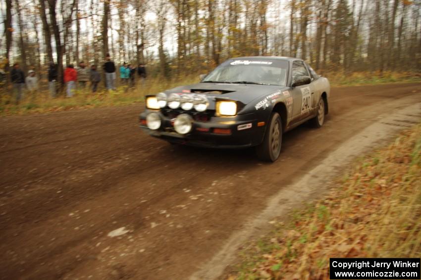 Ian Seppanen / Dexter Clark in their Nissan 240SX on SS16 (Arvon Tower 2)