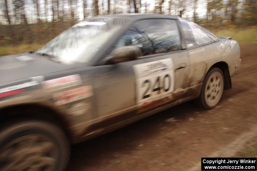 Ian Seppanen / Dexter Clark in their Nissan 240SX on SS16 (Arvon Tower 2)