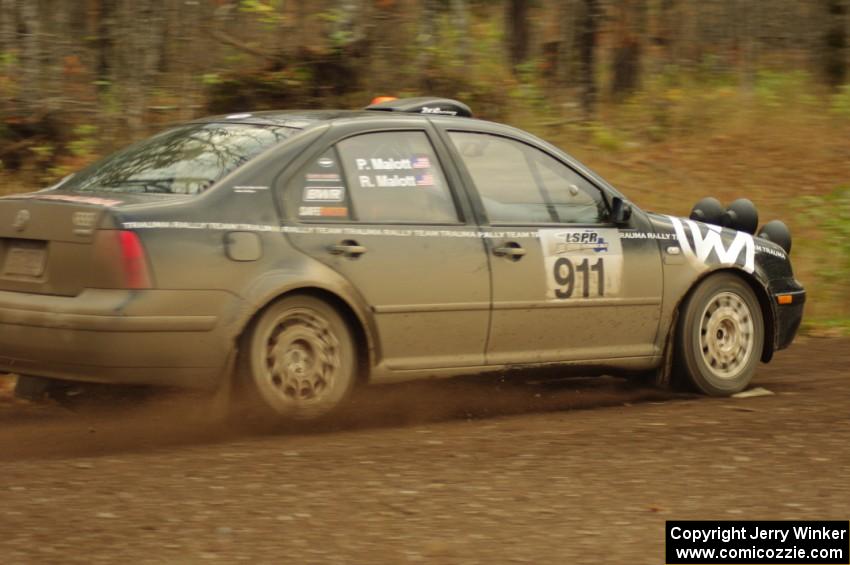 Ron Malott / Paul Malott in their VW Jetta VR6 on SS16 (Arvon Tower 2)