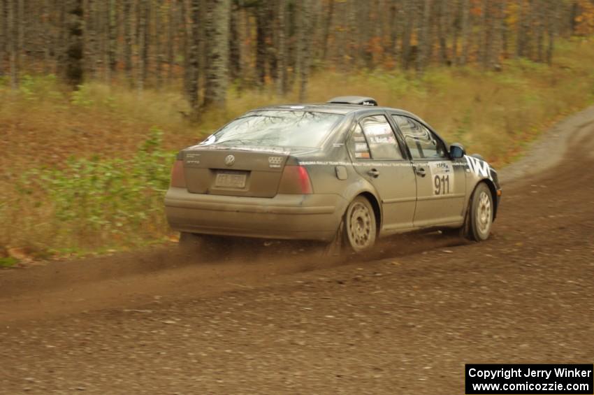 Ron Malott / Paul Malott in their VW Jetta VR6 on SS16 (Arvon Tower 2)