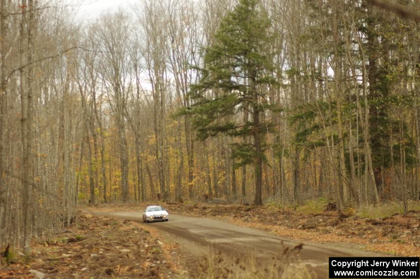 Mychal Summers / Ryan DesLaurier in their Mazda RX-7 on SS16 (Arvon Tower 2)