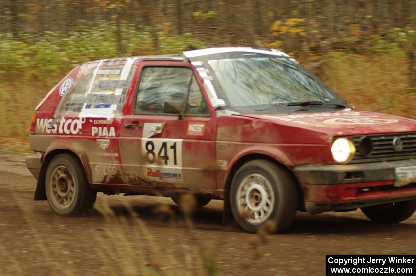 Daryn Chernick / Matt Conte in their VW GTI on SS16 (Arvon Tower 2)