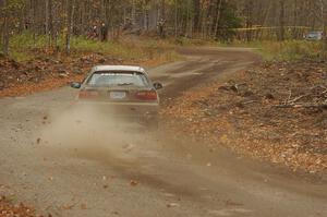 Silas Himes / Matt Himes in their Honda Civic on SS16 (Arvon Tower 2)