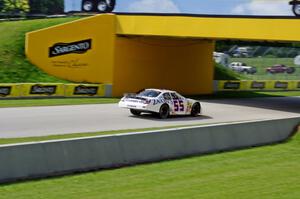 John Wes Townley's Toyota Camry heads under the Sargento bridge.