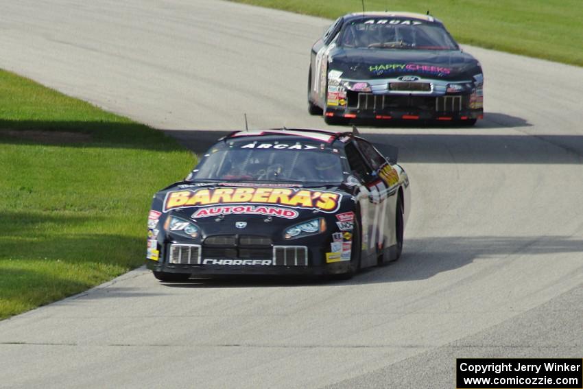 Tom Hessert III's Ford Fusion and Mason Mitchell's Ford Fusion