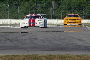Denny Lamers's Ford Mustang and Dale Madsen's Ford Mustang