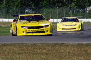 Tom Sheehan's Chevy Camaro and Doug Peterson's Chevy Corvette