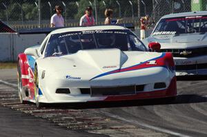 Simon Gregg's Chevy Corvette and Kurt Roehrig's Chevy Camaro