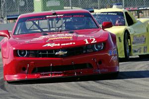 Cameron Lawrence's Chevy Camaro and Doug Peterson's Chevy Corvette