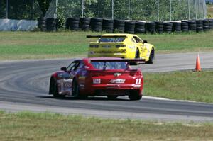 Bob Stretch's and Cameron Lawrence's Chevy Camaros