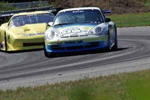 David Seuss's Porsche GT3 Cup and Doug Peterson's Chevy Corvette