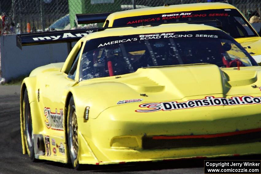 Doug Peterson's Chevy Corvette and Bob Stretch's Chevy Camaro