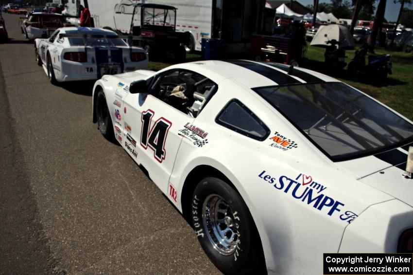 Joe Ebben's Ford Mustang in the paddock