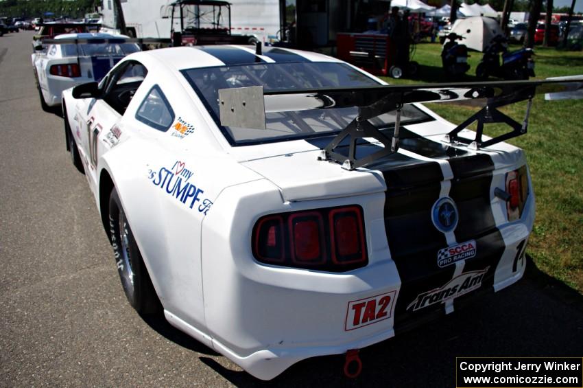 Joe Ebben's Ford Mustang in the paddock