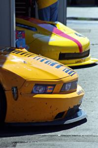 David Jans's Ford Mustang and Tony Ave's Chevy Corvette