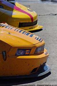 David Jans's Ford Mustang and Tony Ave's Chevy Corvette