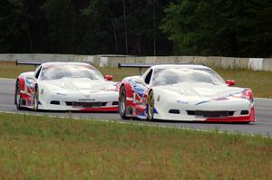 Simon Gregg's and Jed Copham's Chevy Corvettes