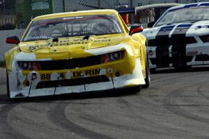 Tom Sheehan's Chevy Camaro and Joe Ebben's Ford Mustang