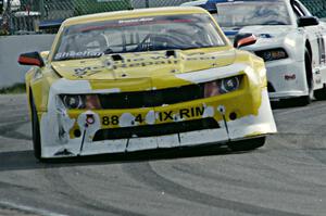 Tom Sheehan's Chevy Camaro and Joe Ebben's Ford Mustang