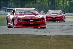 Cameron Lawrence's and Pete Halsmer's Chevy Camaros