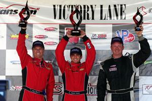 TA2 podium: L) Pete Halsmer - 2nd; Cameron Lawrence - 1st; and Gregg Rodgers - 3rd
