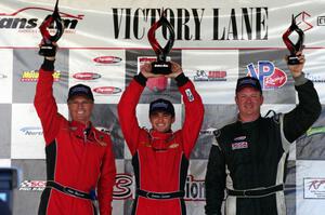 TA2 podium: L) Pete Halsmer - 2nd; Cameron Lawrence - 1st; and Gregg Rodgers - 3rd
