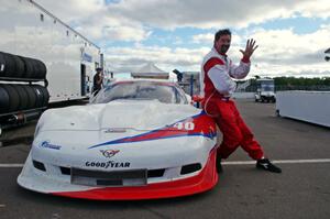 Jed Copham in front of his Chevy Corvette