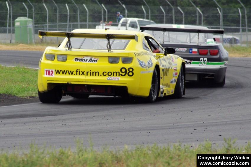 Gregg Rodgers's and Bob Stretch's Chevy Camaros