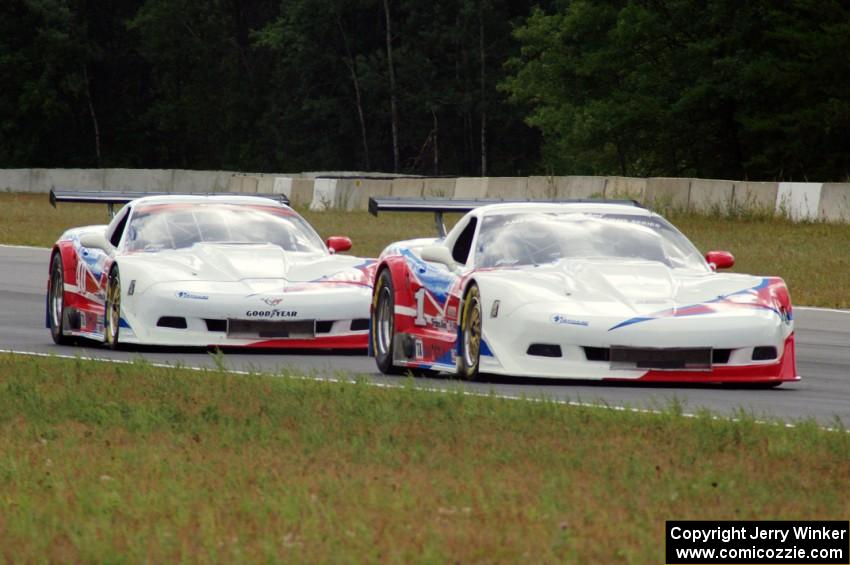 Simon Gregg's and Jed Copham's Chevy Corvettes