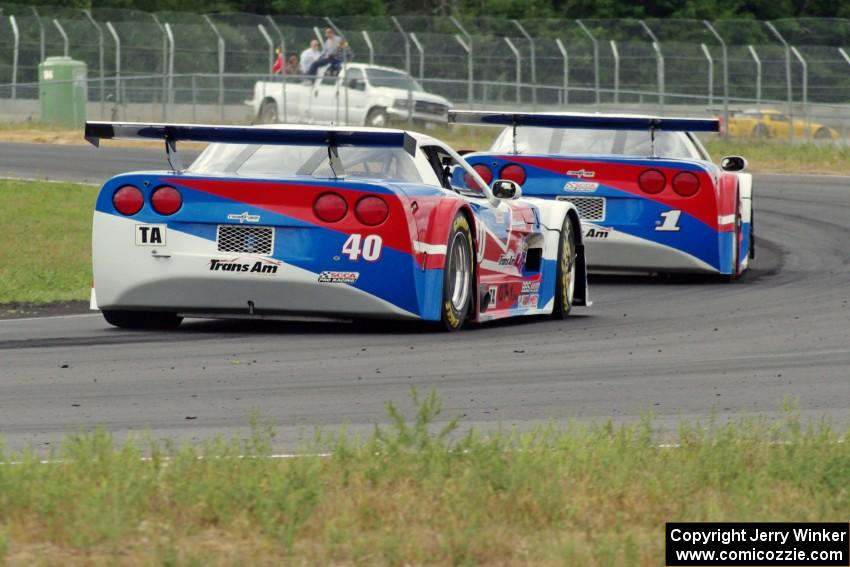 Simon Gregg's and Jed Copham's Chevy Corvettes