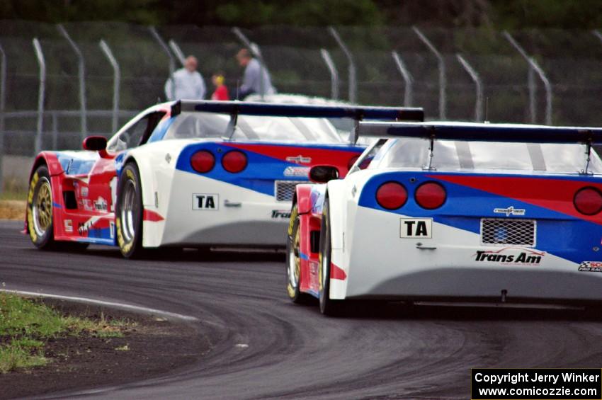 Simon Gregg's and Jed Copham's Chevy Corvettes