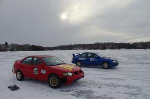 The sun tried to break through the clouds, but couldn't quite make it on race day.