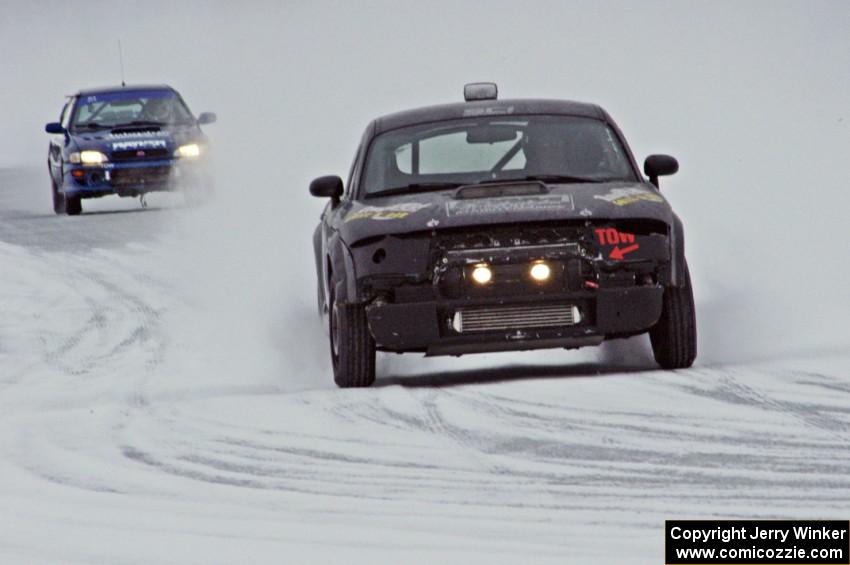 Cody Reinhofer / Chad Reinhofer Audi TT leads the Mark Utecht / Brent Carlson Subaru Impreza 2.5RS